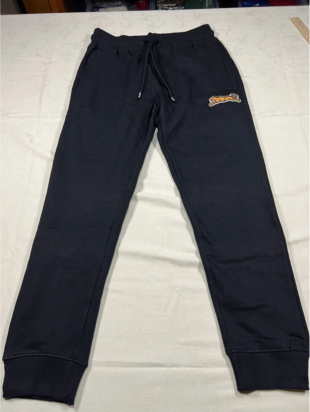 Le Tigre Black Fleece Sweatpants Size Medium Stitched
